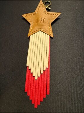 NEW Portland Leather Austin store excl. Star keychain bag charm. Discontinued.